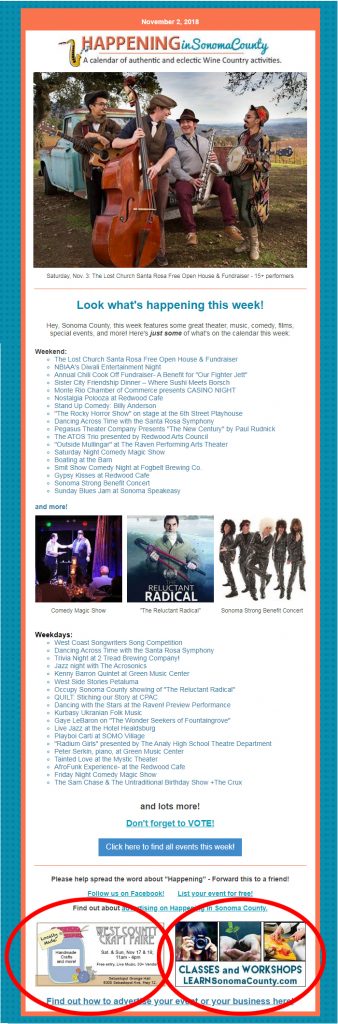 Newsletter ad