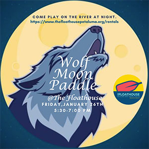 Wolf Moon Paddle at The Floathouse Petaluma