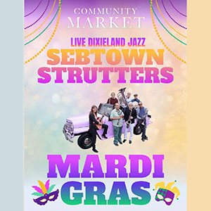 Mardi Gras at Community Market in Sebastopol