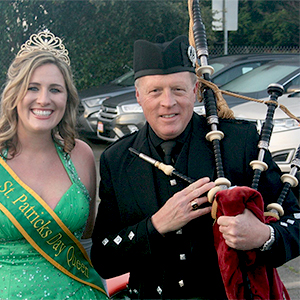 St Patricks Parade and celebration in Healdsburg Plaza