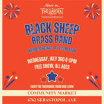 Black Sheep Brass Band at Community Market Sebastopol