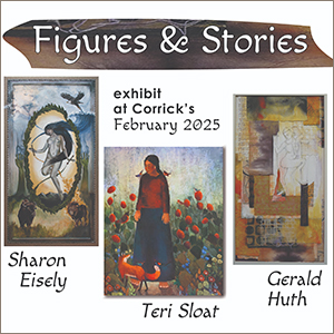 Art reception at Corrick's Gallery