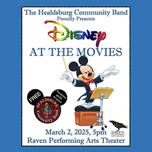 Healdsburg Community Band concert Disney Movies