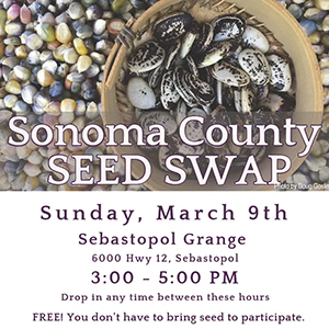 Sonoma County Seed Swap at the Sebastopoll Grange