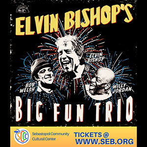 Elvin Bishop Trio at Sebastopol Community Center